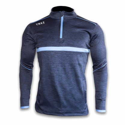 Navy Half Zip Top