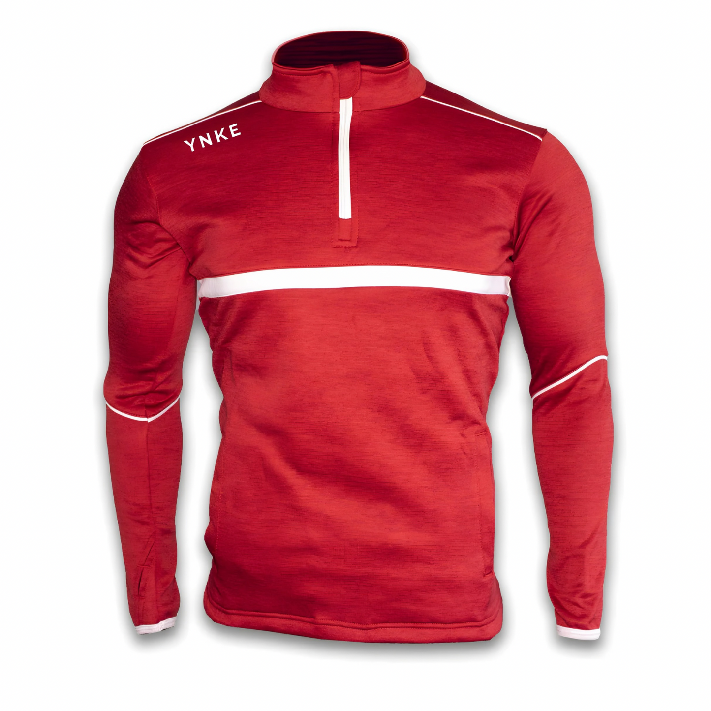 Red Half Zip Top