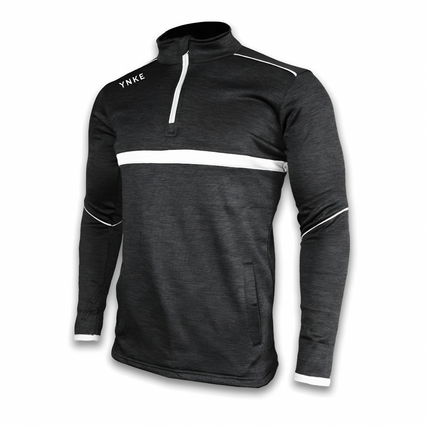 Black Half Zip Top
