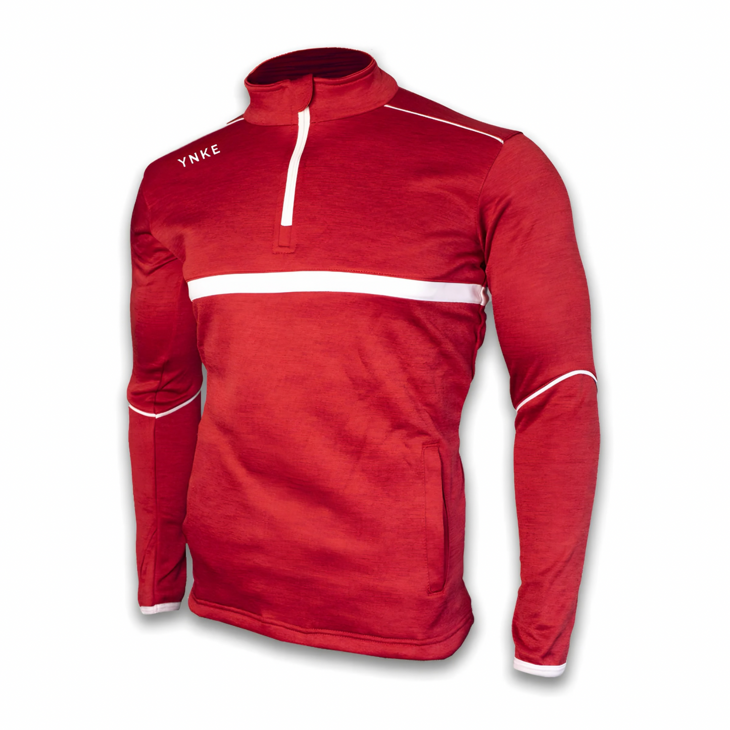 Red Half Zip Top