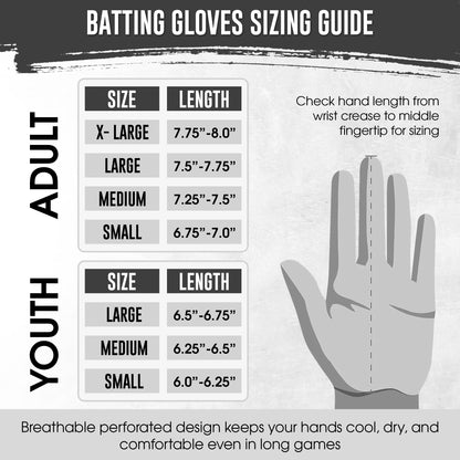 PowerGrip Batting Gloves